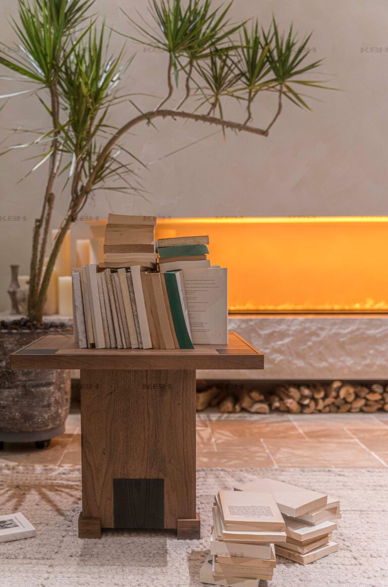 KBH Square Block Corner Table in a bedroom setting