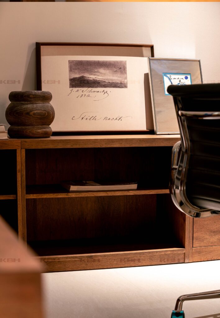 KBH Stone Grid Cabinet photographed in a room setting