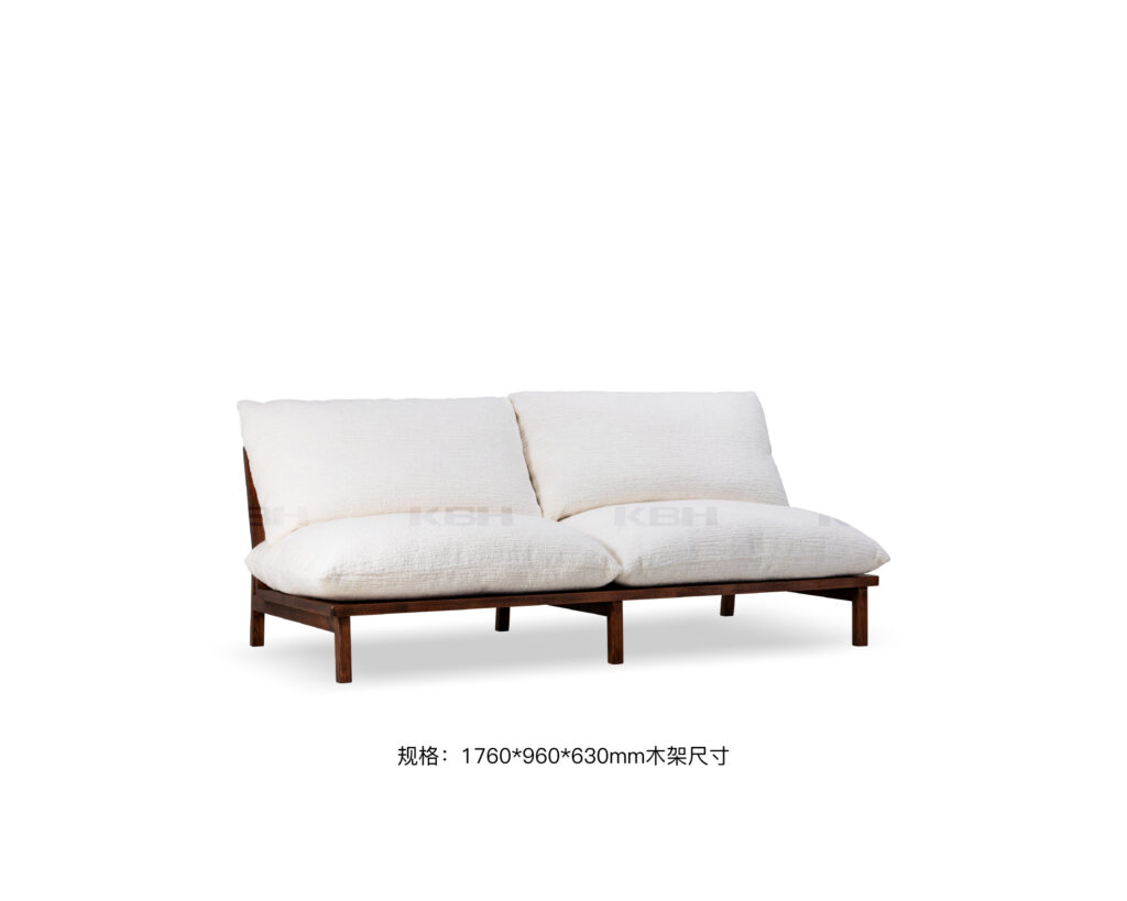 KBH Suzume Sofa in soft, pale colour, view 7
