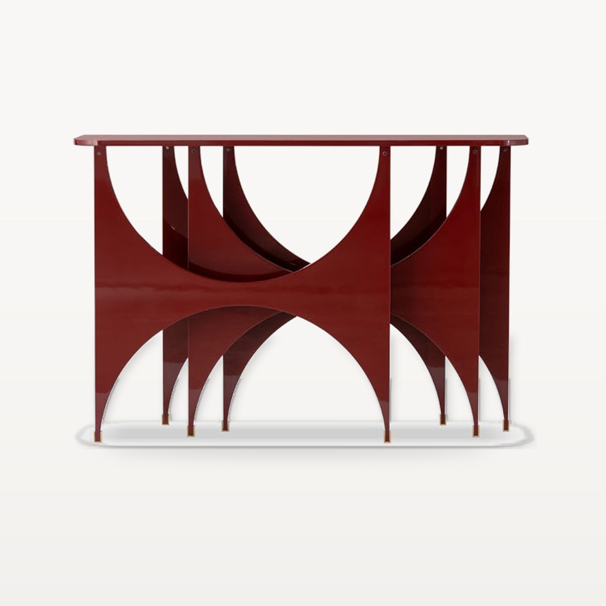The Palette Retreat scene by KBH with the Butterfly Entry Table, photographed in an entryway