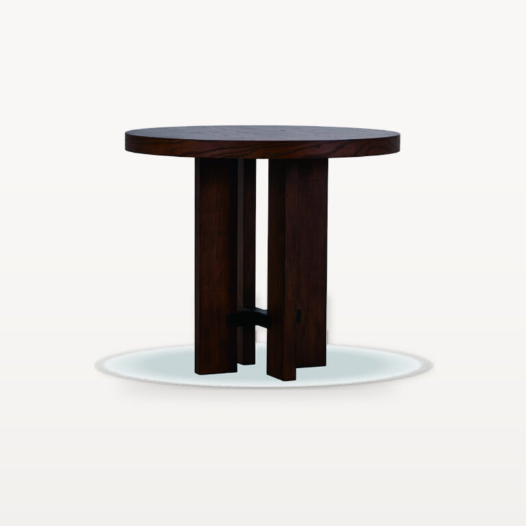 The Palette Retreat scene by KBH with the Round Valley Meeting Table, photographed in a living room