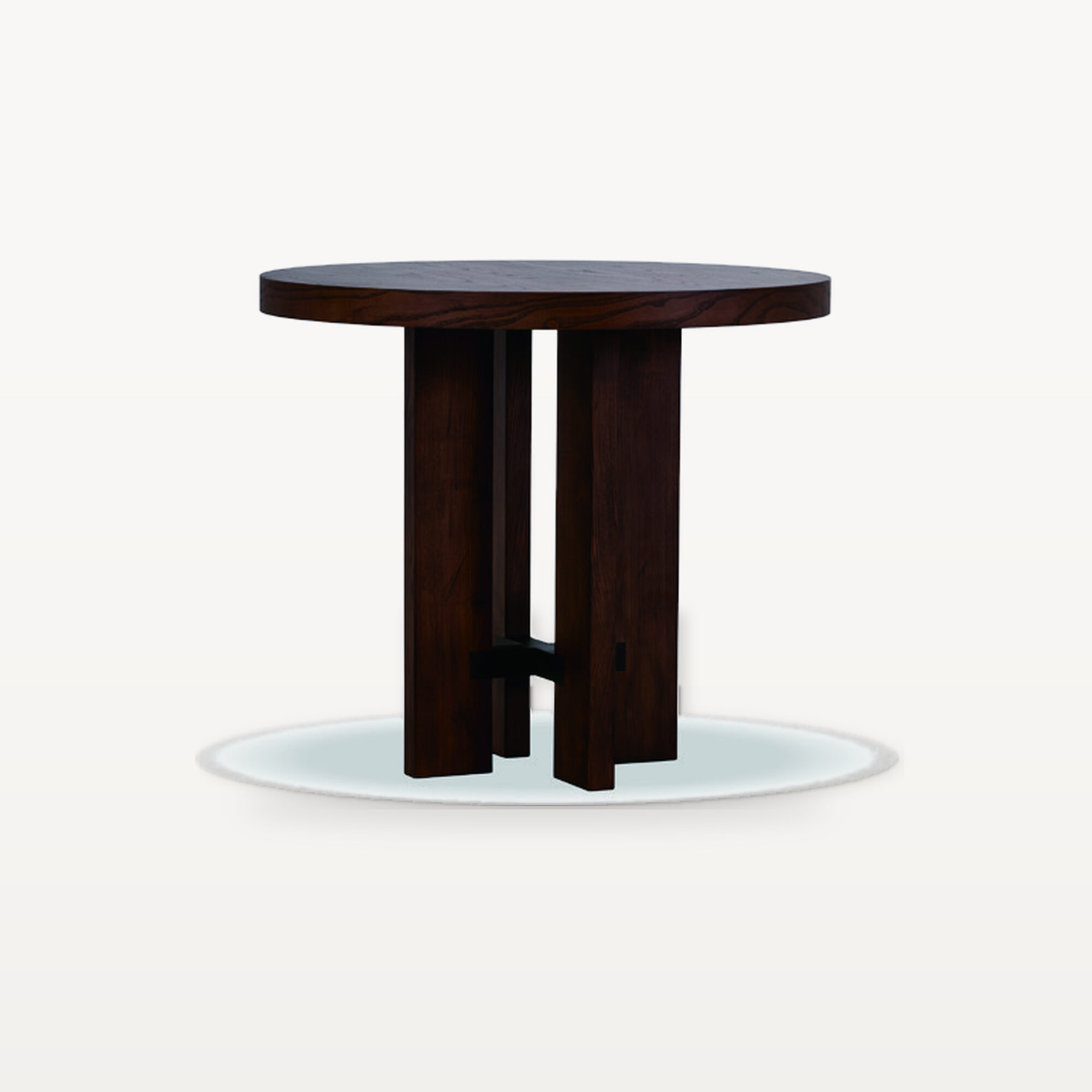 The Palette Retreat scene by KBH with the Round Valley Meeting Table, photographed in a living room