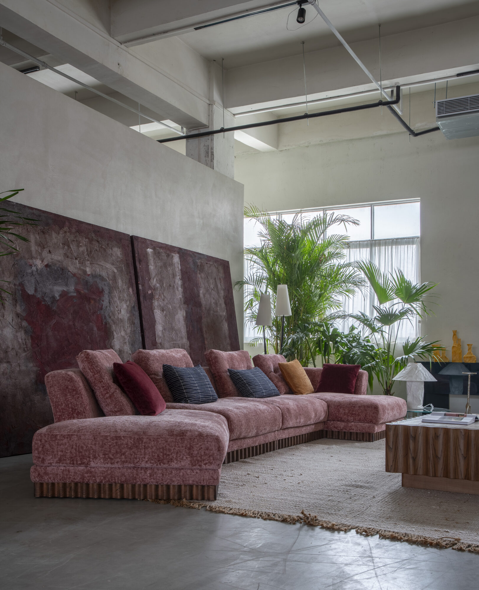 The Palette Retreat scene by KBH with the Sofa SF1107, photographed in a living room
