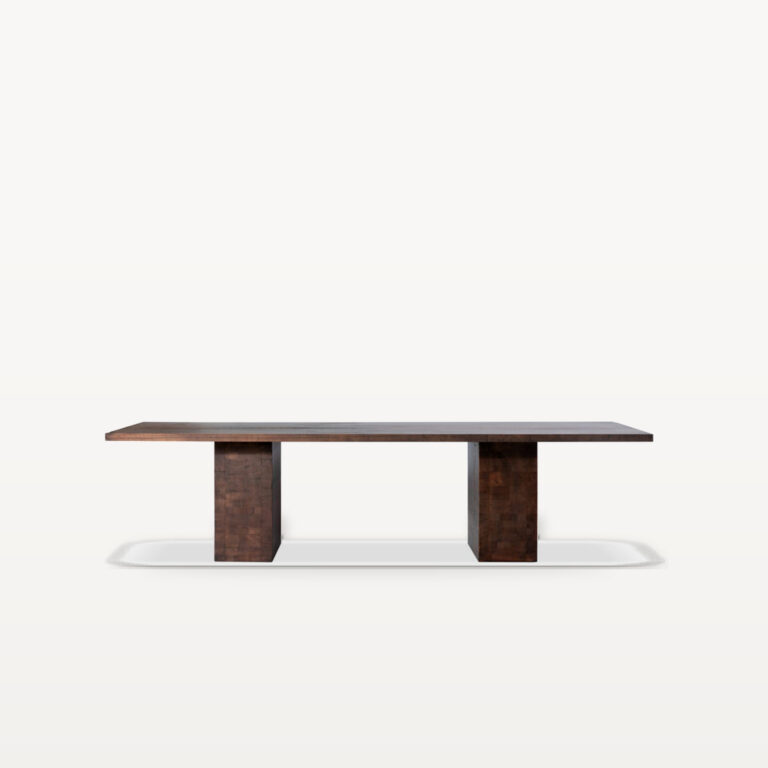 The Palette Retreat scene by KBH with the Twin Peak Dining Table, photographed in a dining room
