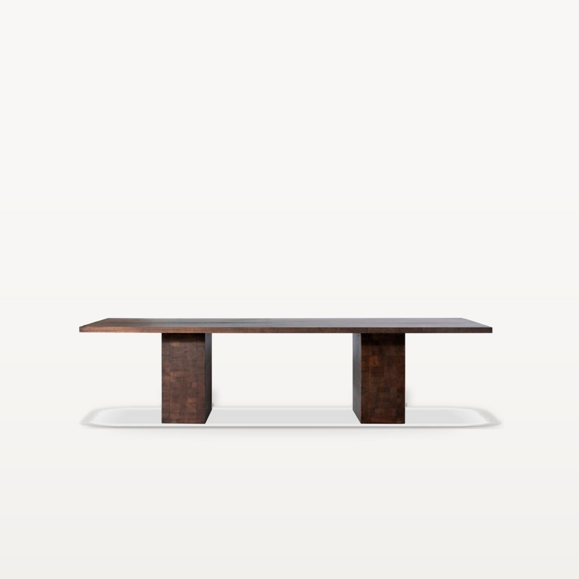 The Palette Retreat scene by KBH with the Twin Peak Dining Table, photographed in a dining room