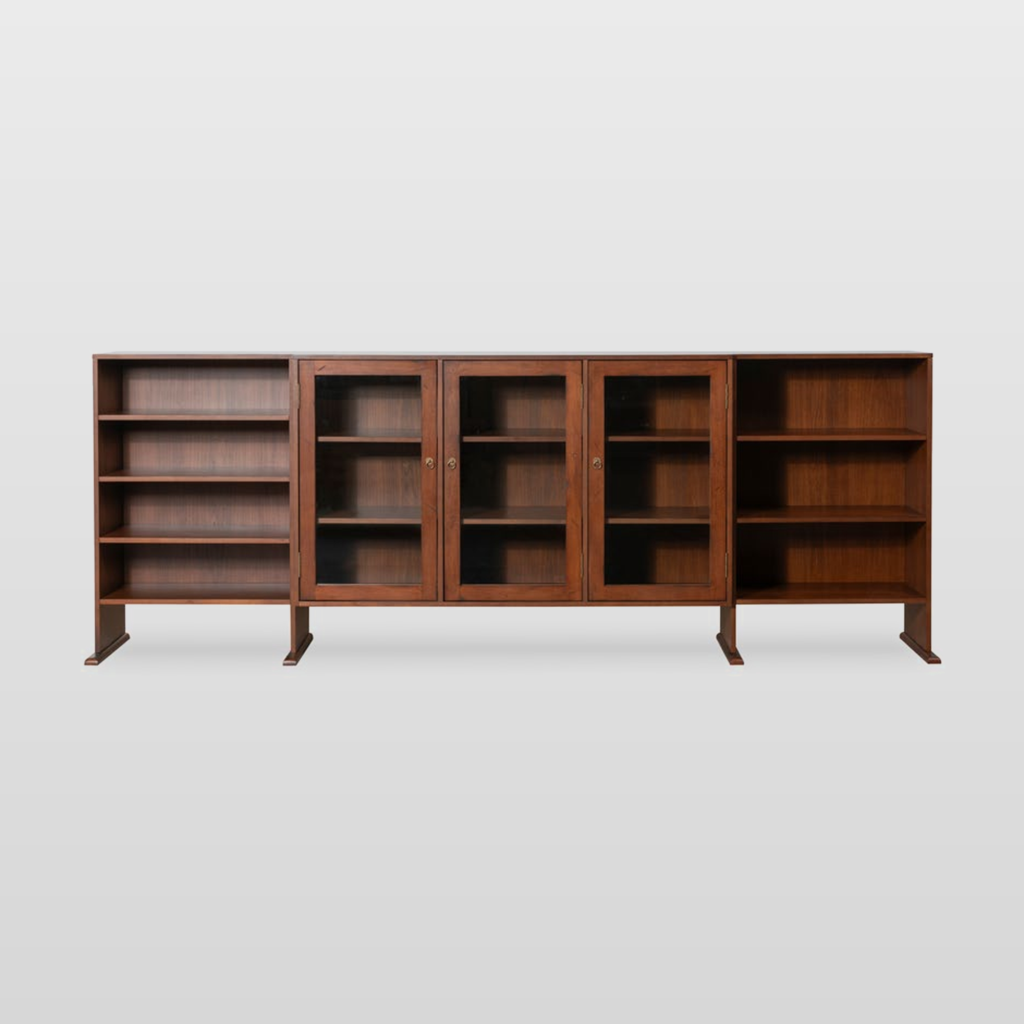 KBH Tofu Bookcase in a grounded dark palette