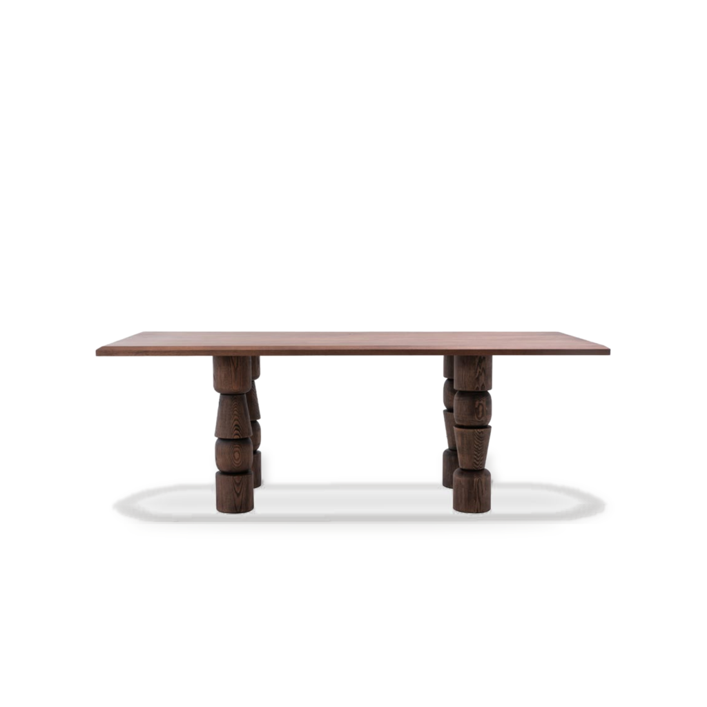 KBH Tribe Dining Table in a grounded dark palette, view 7