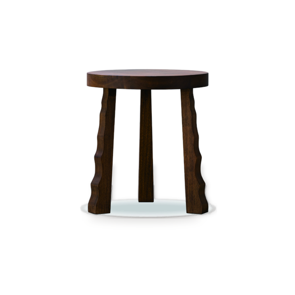KBH Tripod Round Table in a grounded dark palette, view 9