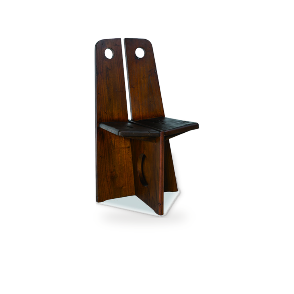 KBH Twin Panel Dining Chair in a grounded dark palette, view 7