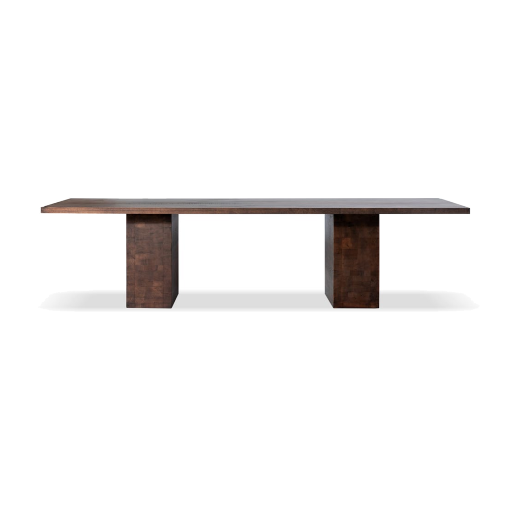 KBH Twin Peak Dining Table in a grounded dark palette, view 7