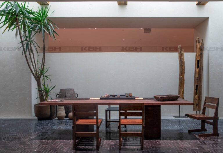 KBH Twin Peak Dining Table in a dining room setting