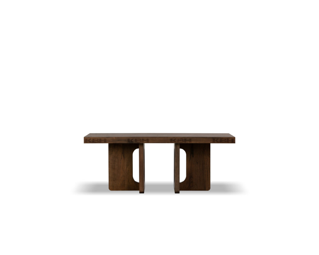 KBH Twin Valley Table in a grounded dark palette
