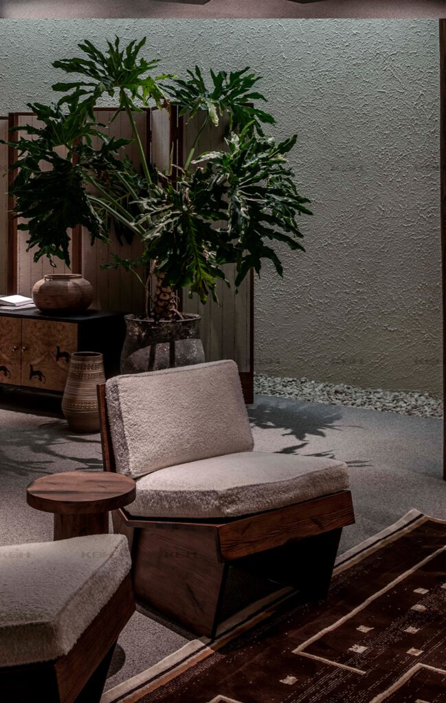 KBH Two-Section Corner Table in a bedroom setting, view 2