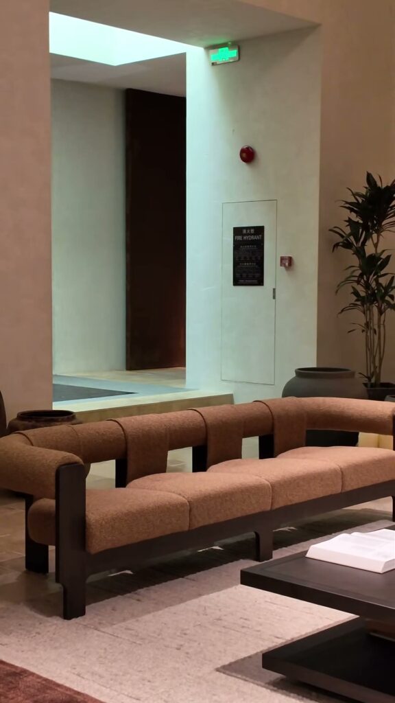Still from the KBH film: Vintage solid-wood sofa — curve and material
