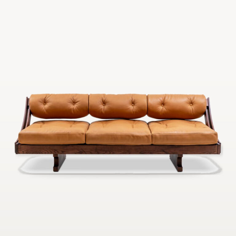 Warm Gathering scene by KBH with the Cinnamon Roll Sofa, photographed in a living room