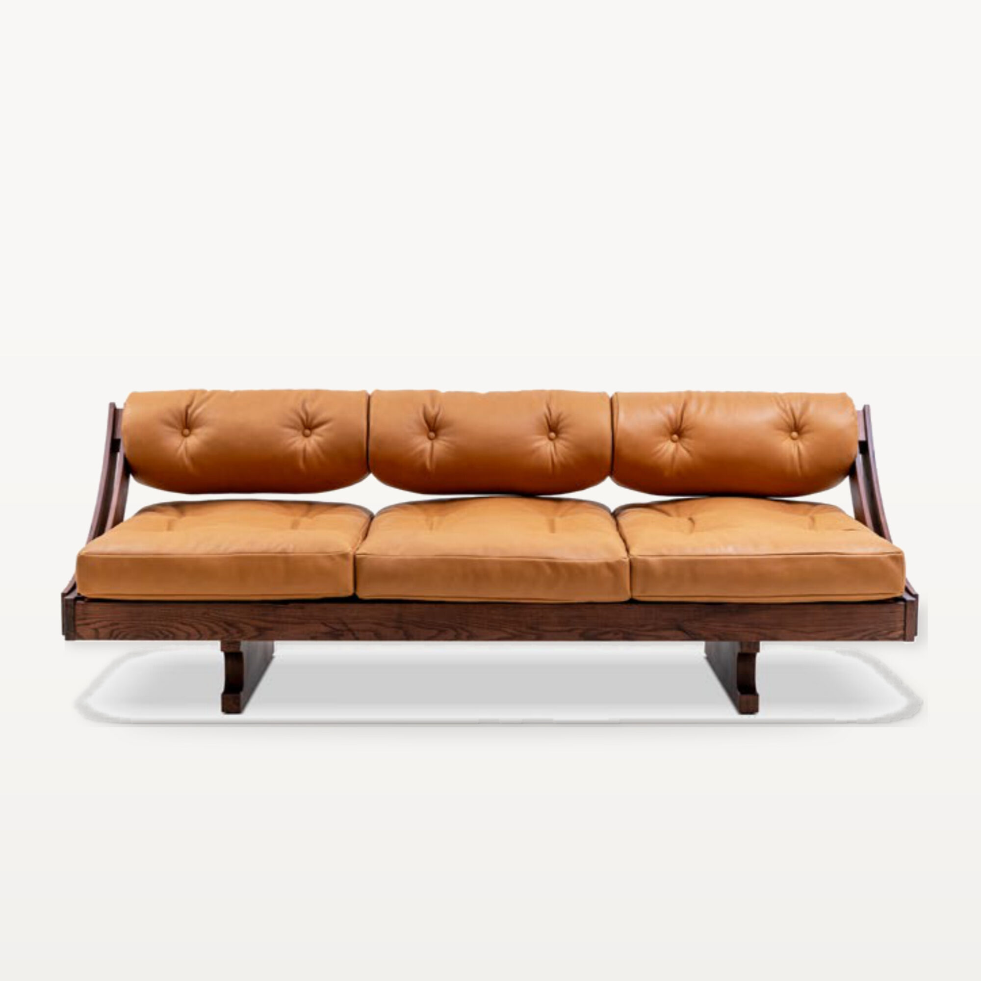 Warm Gathering scene by KBH with the Cinnamon Roll Sofa, photographed in a living room