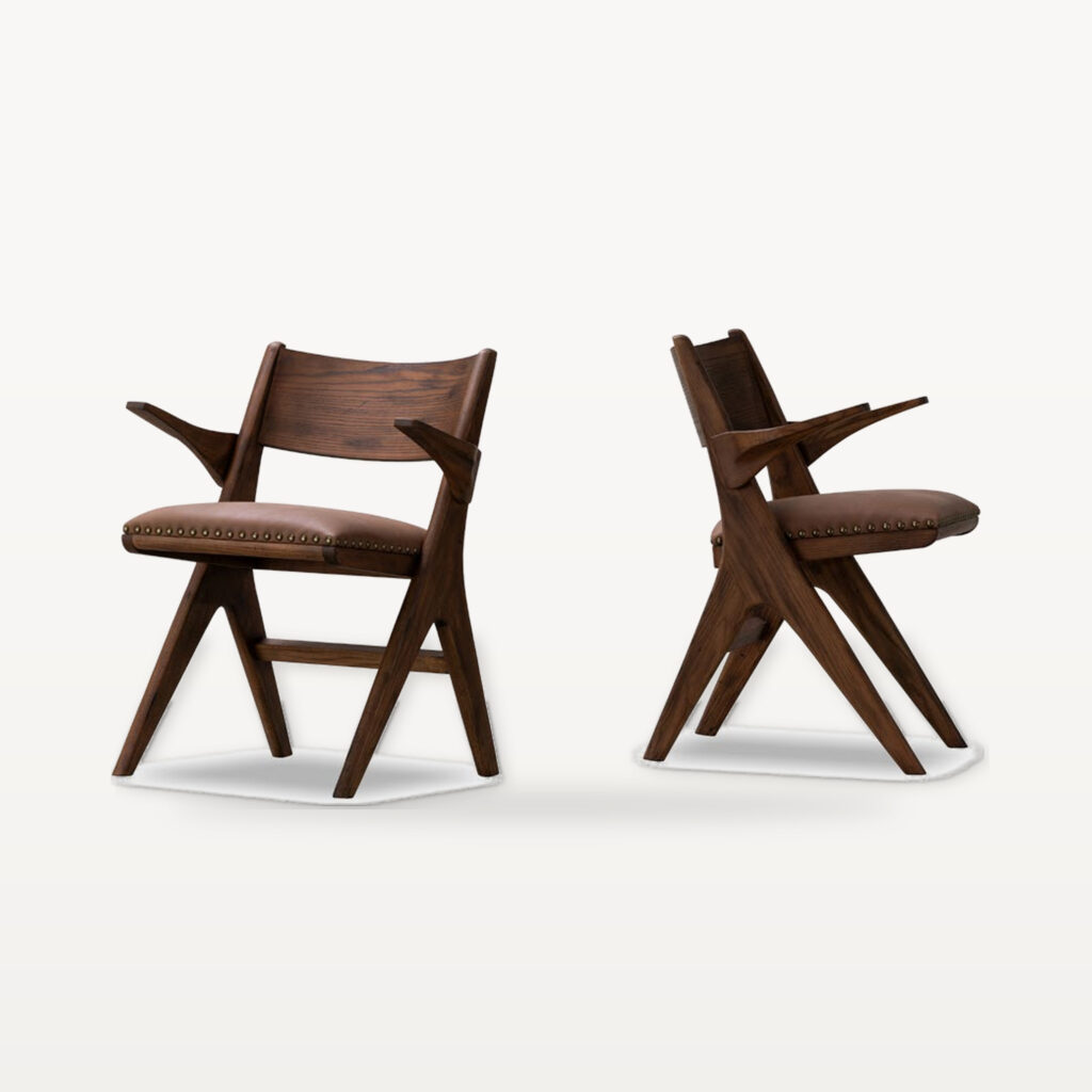Warm Gathering scene by KBH with the Cross Dining Chair in a dining room (2)