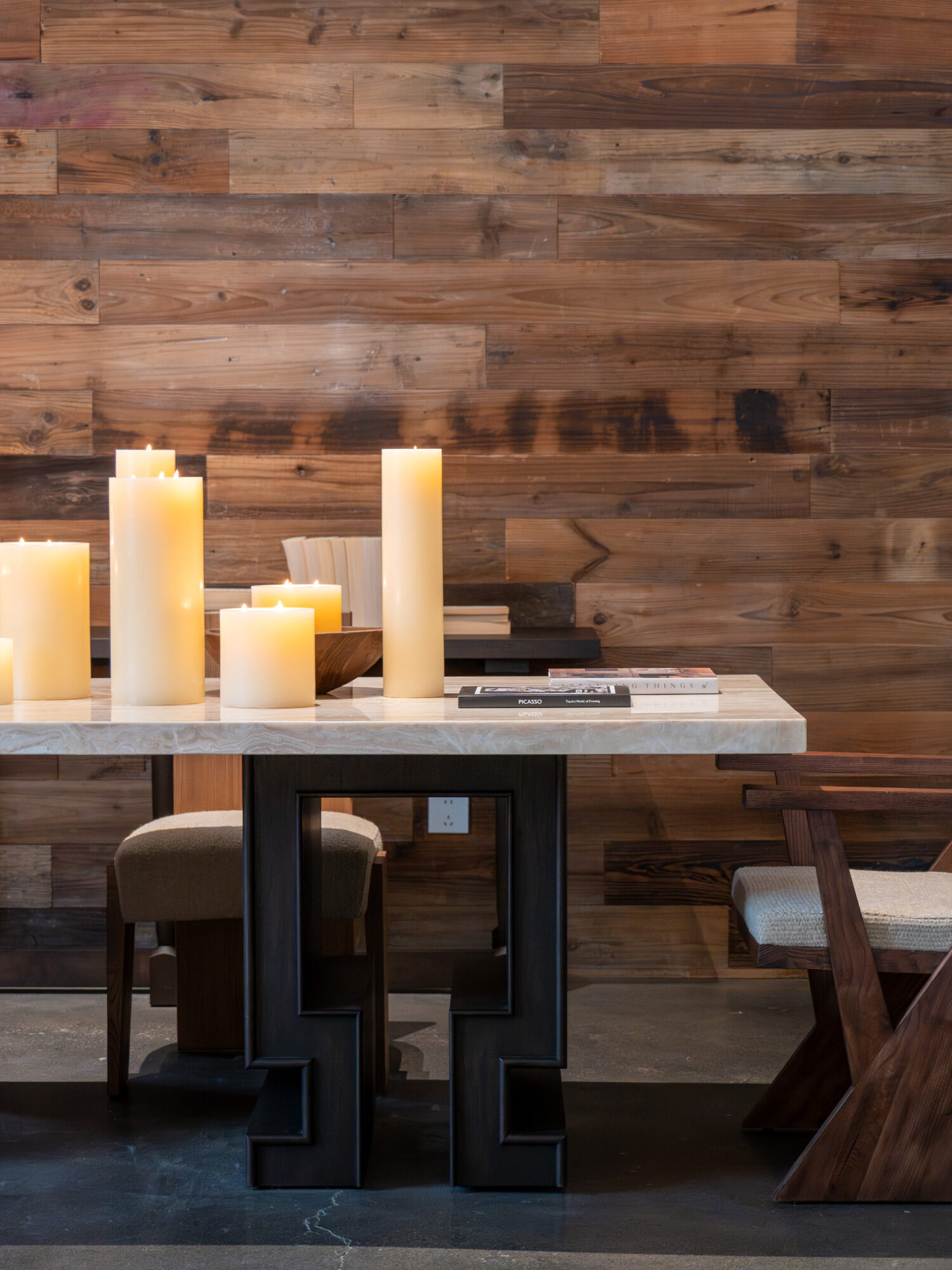 Warm Gathering scene by KBH with the Dining Table DT-25015, photographed in a dining room