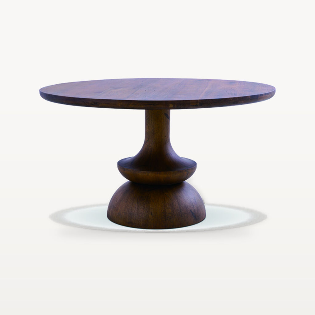Warm Gathering scene by KBH with the Goblet Round Table in a dining room (2)