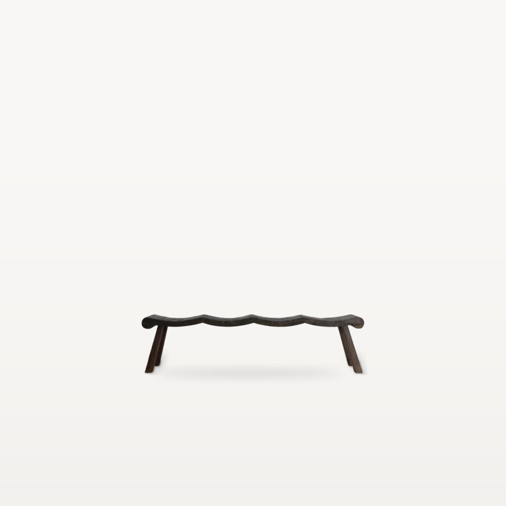 Warm Gathering scene by KBH with the Long Wave Stool in a bedroom (2)