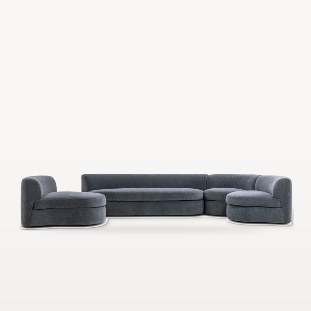 Warm Gathering scene by KBH with the Macaron Sofa in a living room (2)