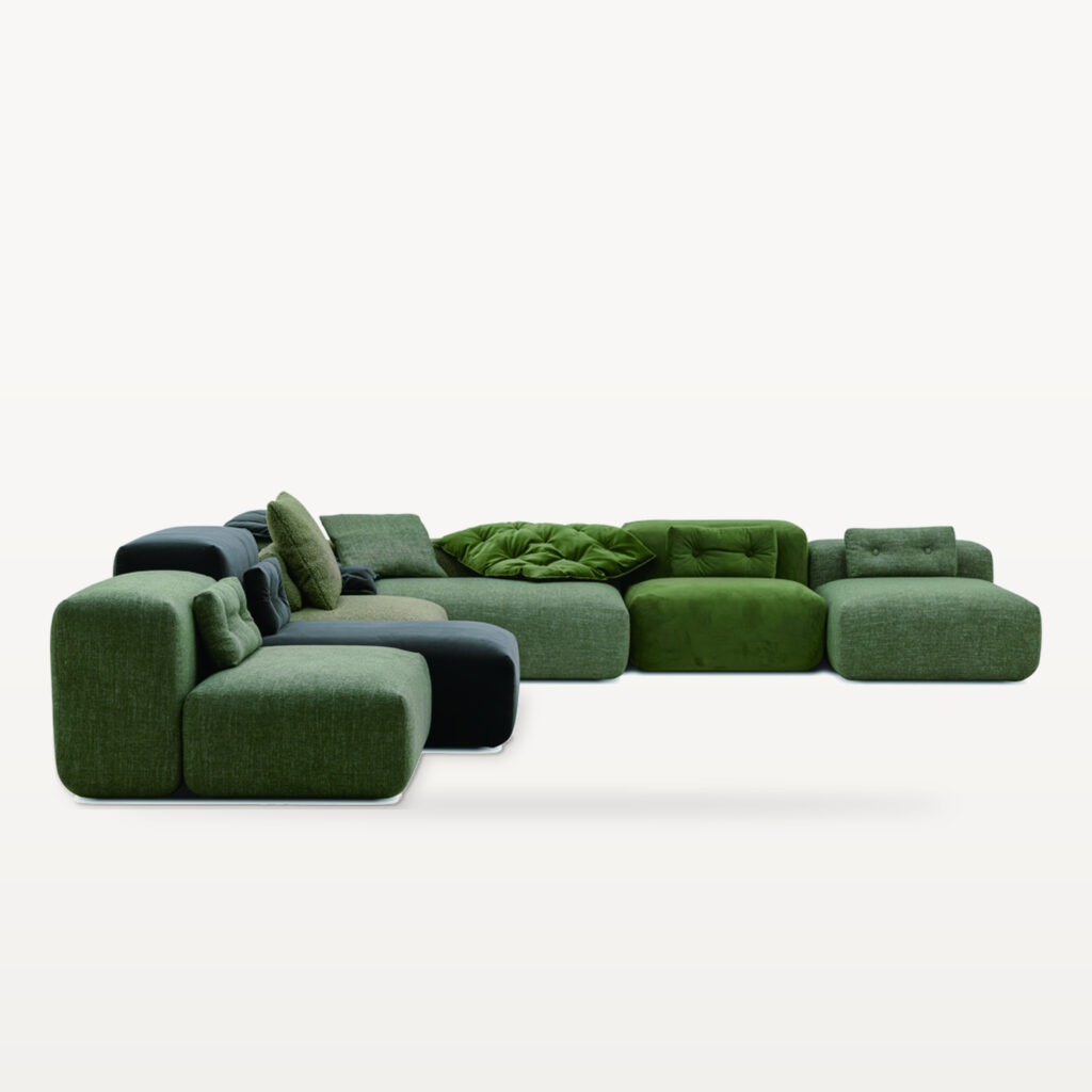 Warm Gathering with the Moss Sofa