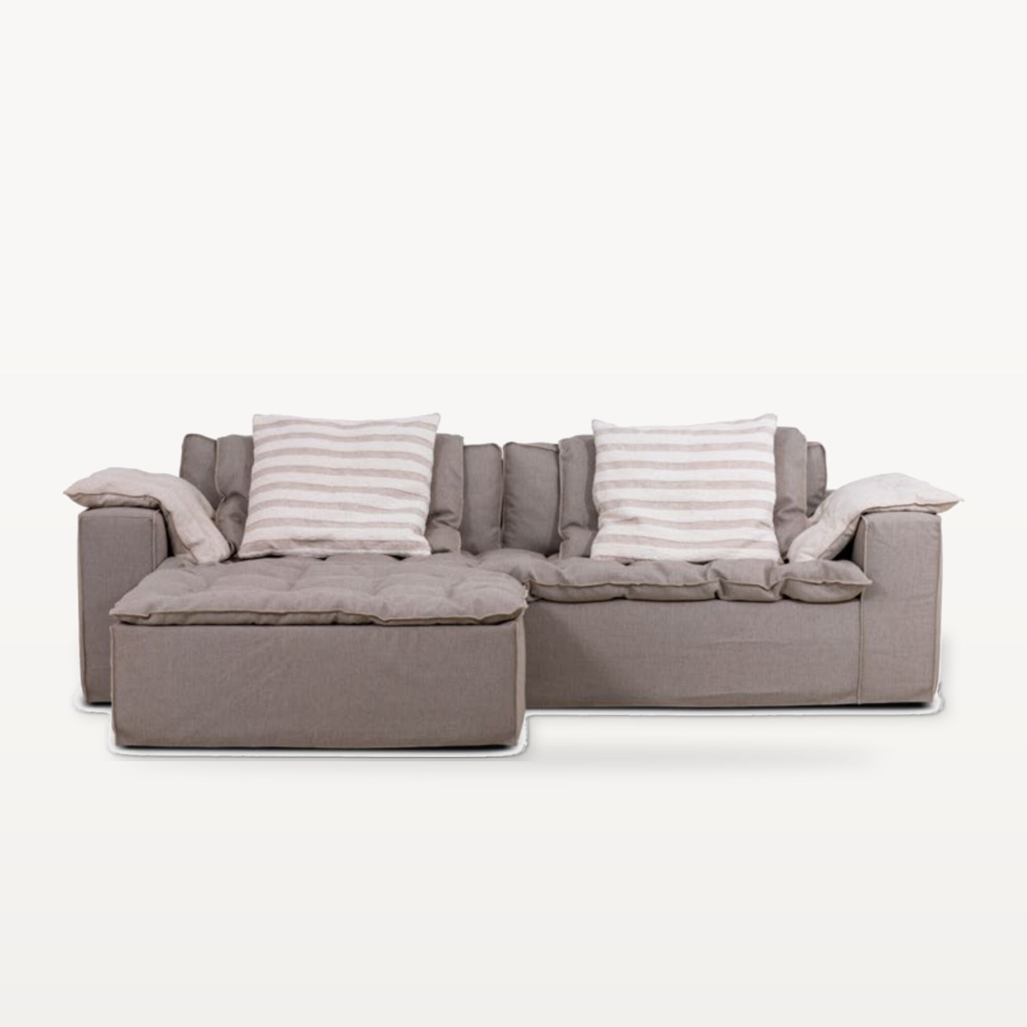 Warm Gathering scene by KBH with the Quinoa Sofa, photographed in a living room
