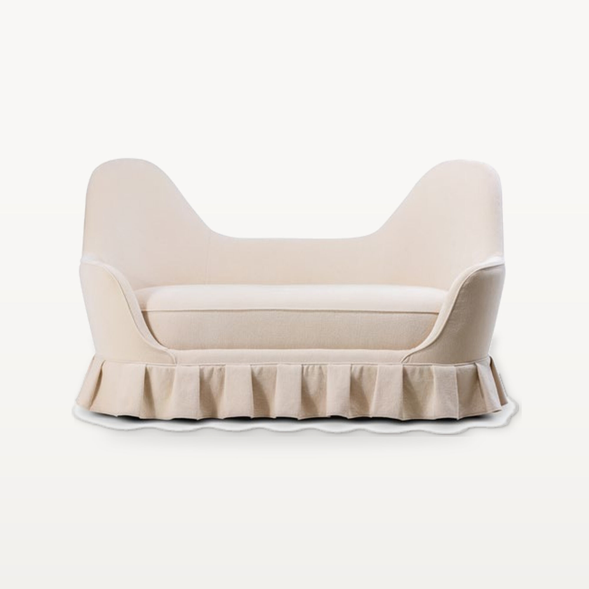 Warm Gathering scene by KBH with the Rabbit Ear Sofa, photographed in a living room