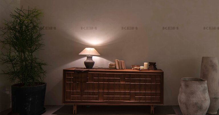 KBH Warp and Weft Sideboard in a bedroom setting
