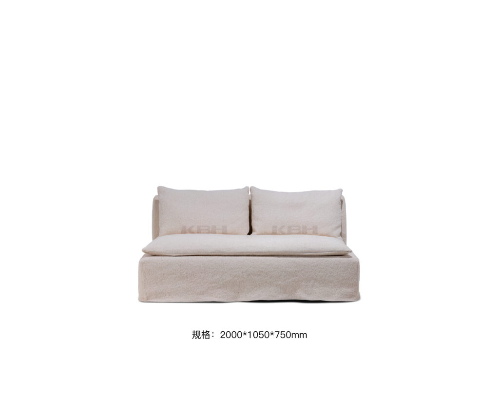 KBH White Loaf Sofa, view 5