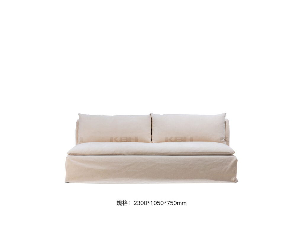 KBH White Loaf Sofa in soft, pale colour, view 7