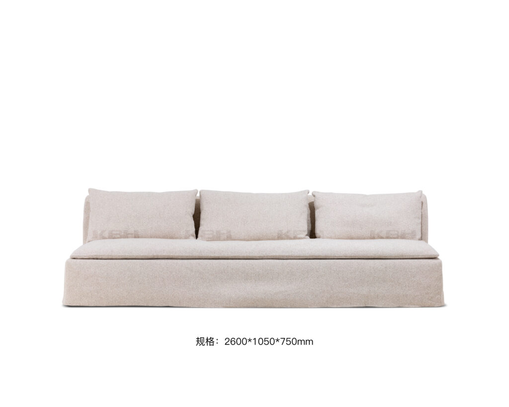 KBH White Loaf Sofa in soft, pale colour, view 11
